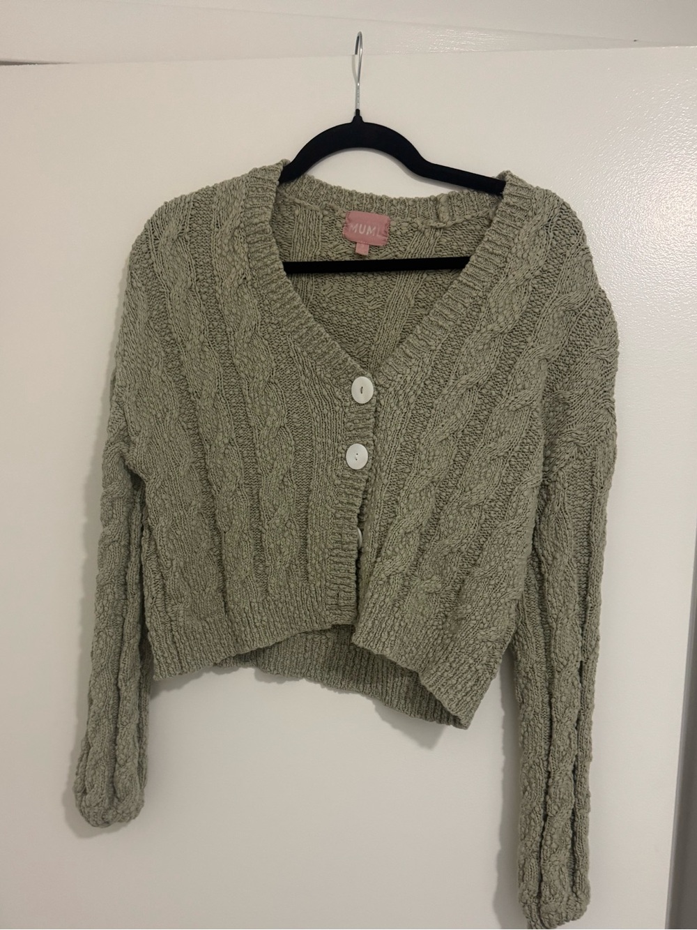 Show Me Your Mumu green cardigan